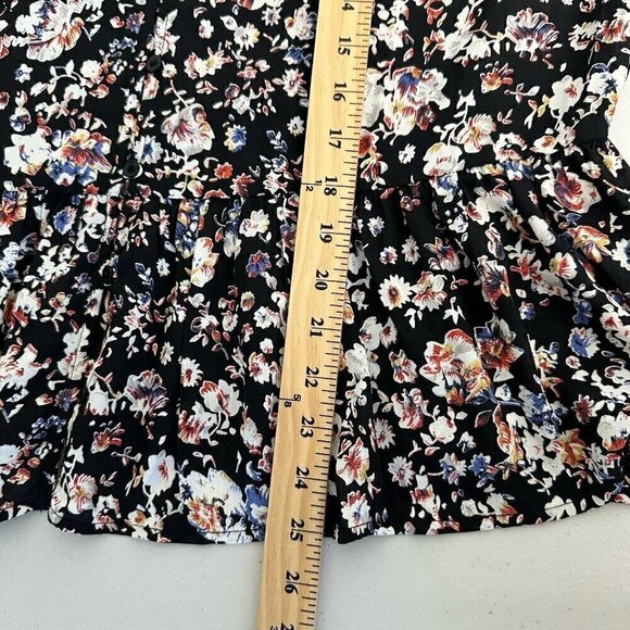 Collective Concepts Whimsical Blouse Black Floral 2XL - Picture 10 of 11